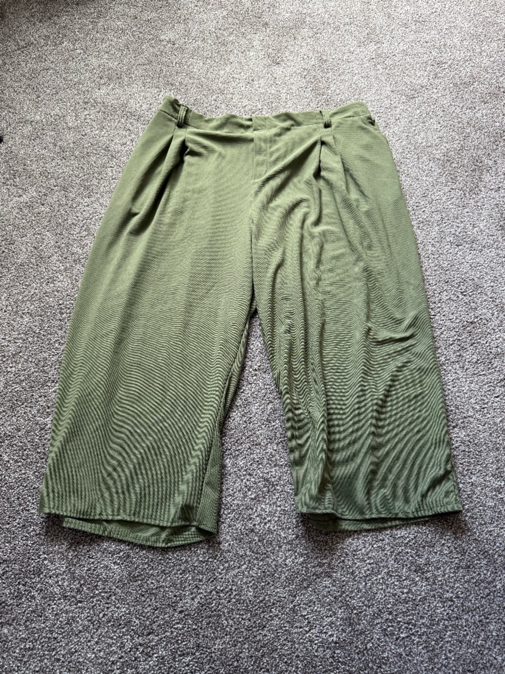 Halara Green Waffle Knit Work Pants